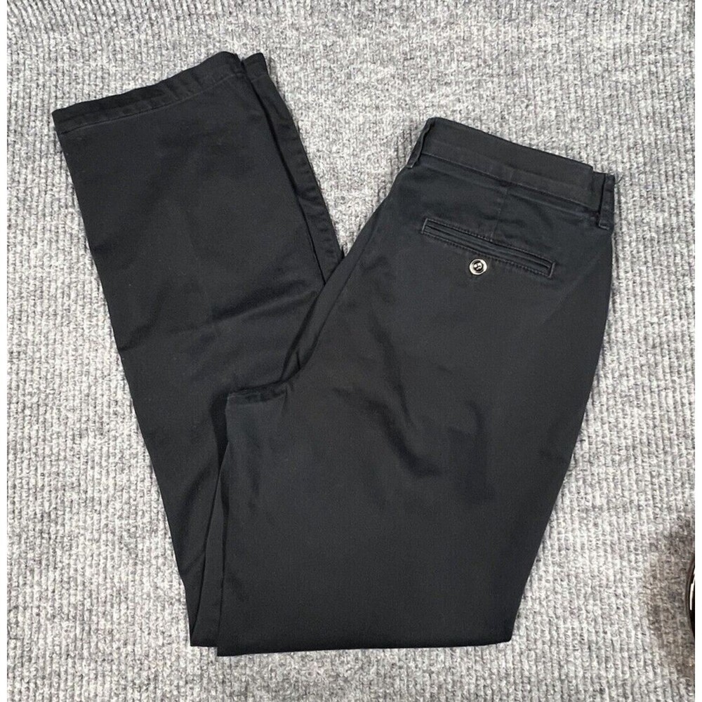Lee Total Freedom Pant Men 12L (34x32) Black‎ Chino Casual Straight Leg Work